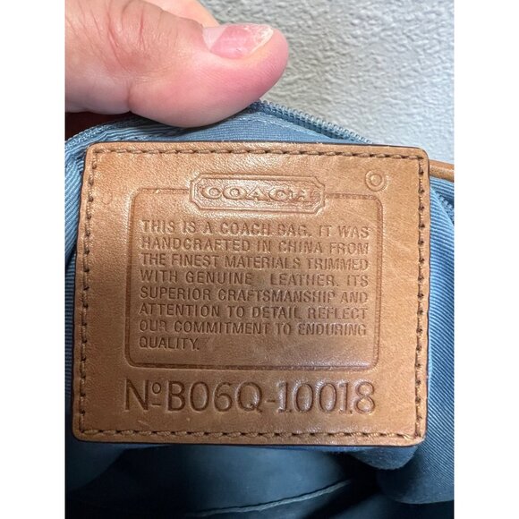 Coach Patchwork Shoulder Bag Multicolor Leather & Fabric - Picture 6 of 7